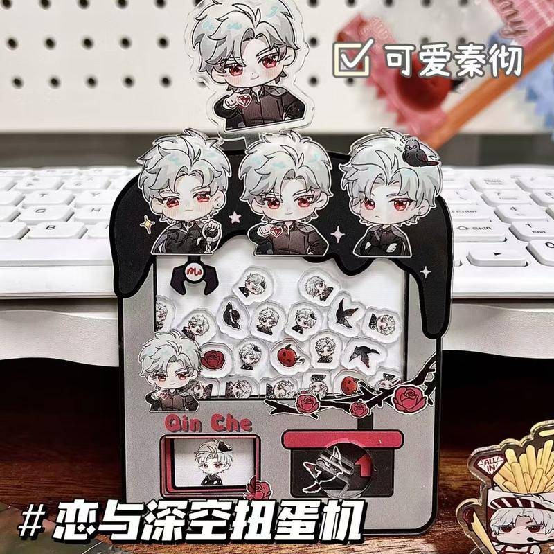 4 รูปแบบ Shake เกม Love และ Deepspace Xavier Zayne Rafayel ralayo Sylus Qin Che Shen Xinghui Li Shen Qi Yu อะคริลิครูปการ์ตูนขาตั้งรุ่นโต๊ะของเล่นของขวัญ