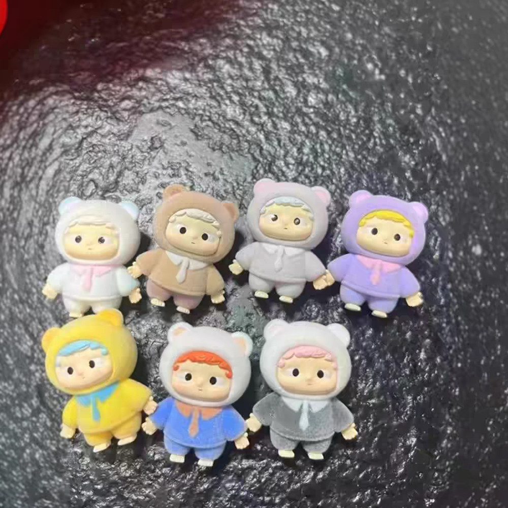Ouzai เครื่องประดับเดสก์ท็อปตกแต่งพวงกุญแจ Transformation DIY ตุ๊กตาการ์ตูนน่ารัก