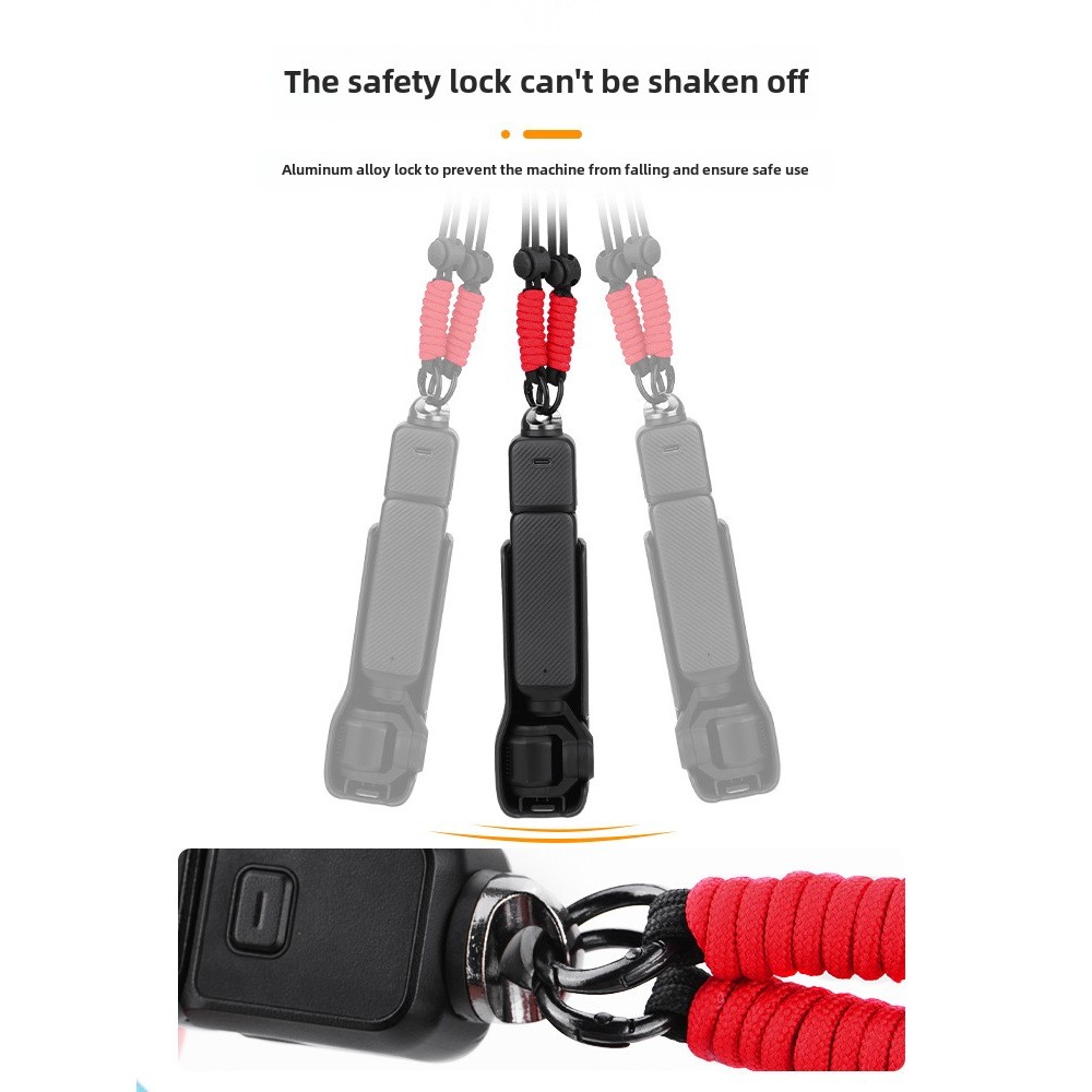 เหมาะสําหรับ Dji OSMO POCKET 3 Lanyard Crossbody Lanyard เคสป้องกันเคสซิลิโคน Insta360X4 อุปกรณ์เสริมเชือกป้องกันการสูญหาย