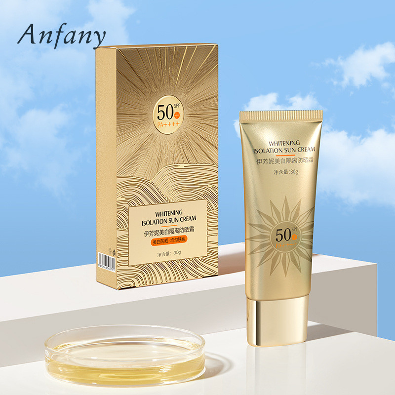 ผลิตภัณฑ์พรีเมี่ยมวันนี้/ครีมกันแดด Anfany SPF50+PA++++ โลชั่นกันแดดไวท์เทนนิ่ง Moisturizing Isolati