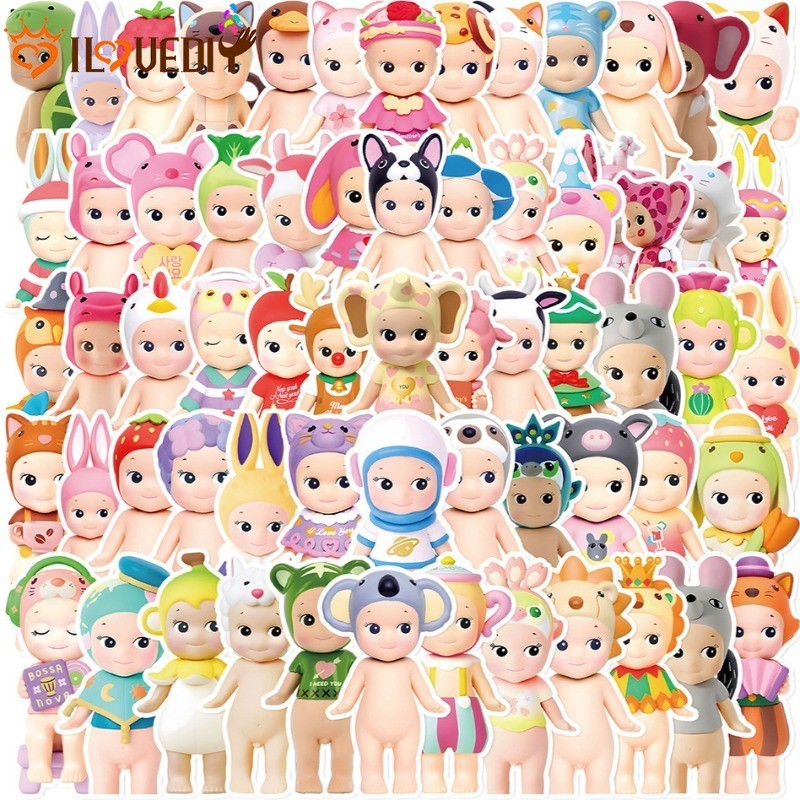 20/100 ชิ้น Sonny Angel สติกเกอร์ - นักเรียนเครื่องเขียน - ถ้วยน้ํากันน้ํา Trunk Decor - Self-กาว Hand Ledger Patch - การ์ตูนปิดผนึก Paster - โรงเรียนอุปกรณ์สํานักงาน