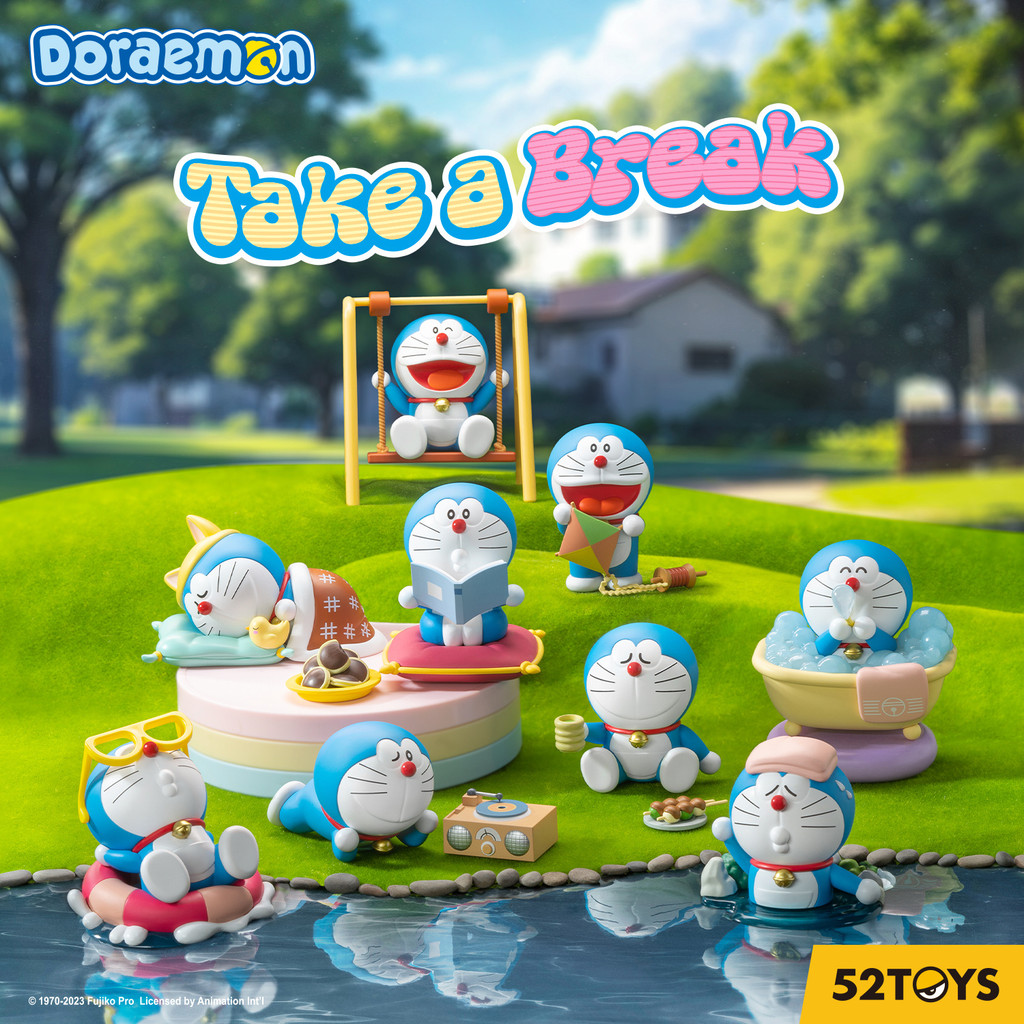 [กล่องตาบอด] Blindbox DORAEMON TAKE A BREAK Blindbox Series โดย 52Toys