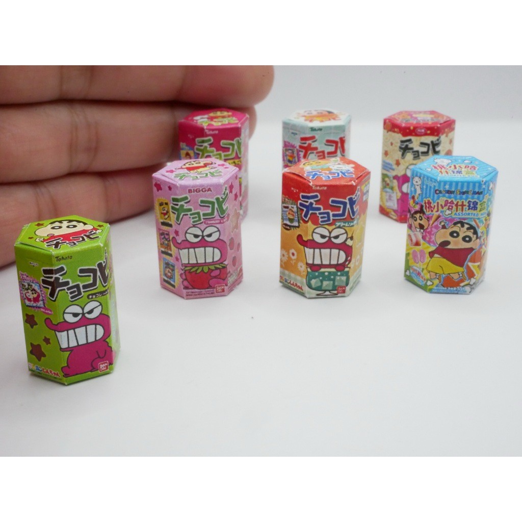 โมเดลช็อคโกบีจิ๋ว (ราคา/ชิ้น) ขนมชินจัง ชินจัน กล่องขนมจิ๋ว ช็อคโกบี chocobi  ของขวัญปีใหม่ กล่องจิ๋ว ของจิ๋ว - รูปที่ 2