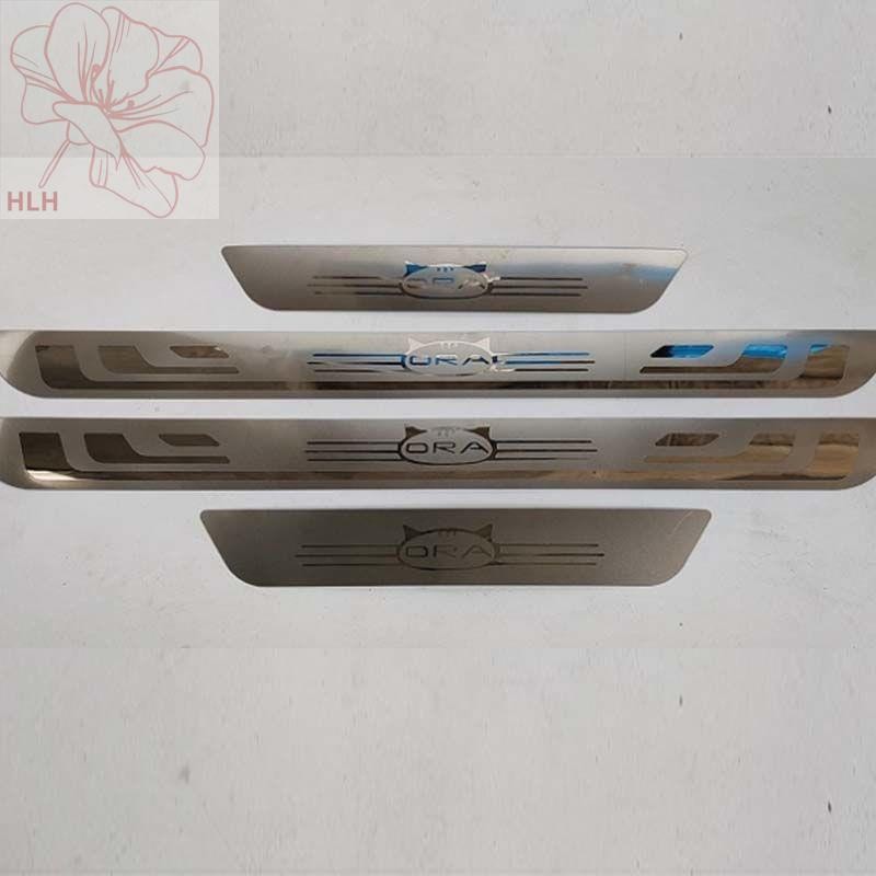 Euler good cat แมวดำ แมวขาว cat lightning cat แถบธรณีประตู Euler modified stainless steel welcome pe