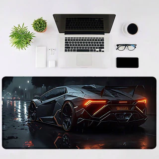ขนาดใหญ่ สำหรับเล่นเกม แผ่นรองเมาส์ คลาสสิก ลายรถ แผ่นรองเมาส์ 80x30 / 90x40 / 100x50 / 120x60 ซม.
