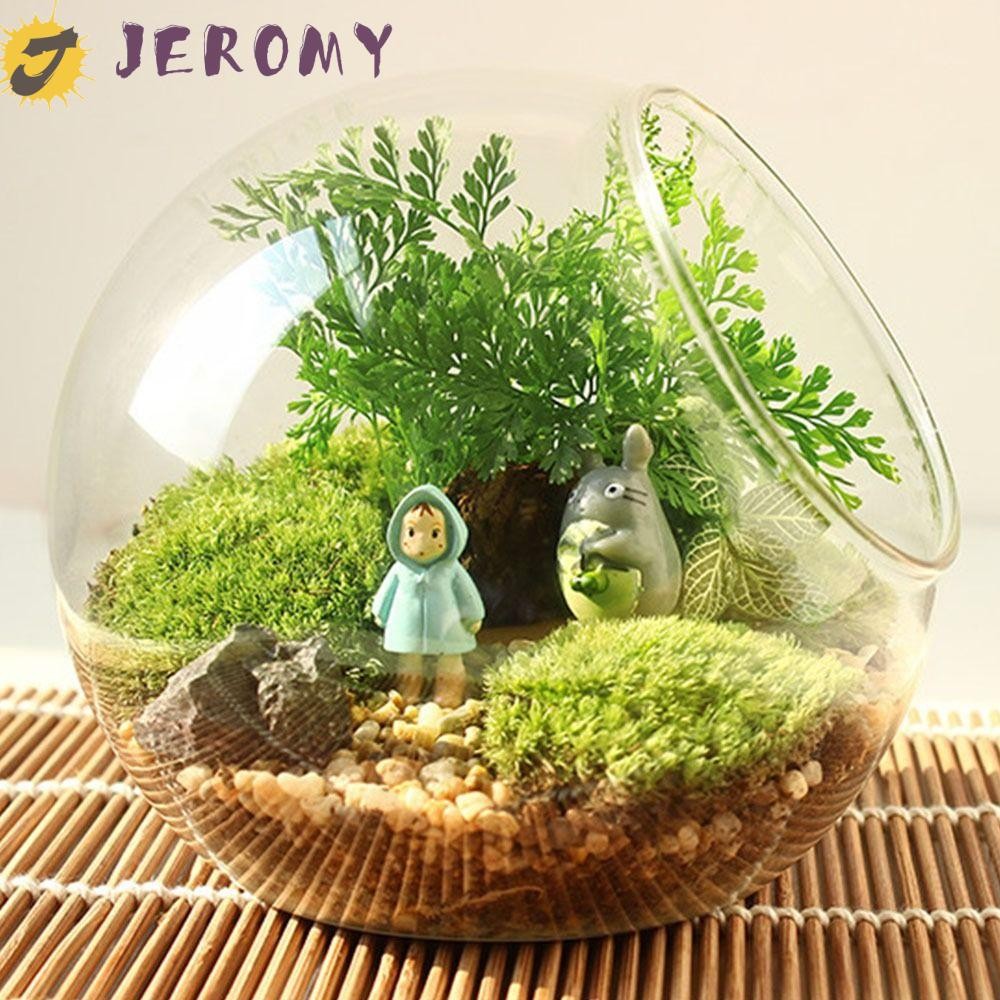 Jeromy แจกันแก้วใส, แจกันแก้ว Borosilicate เฉียง, ที่วางแก้วโปร่งใส 8/10/12/16 ซม.คอนเทนเนอร์พืช Succulents ใสงานแต่งงาน
