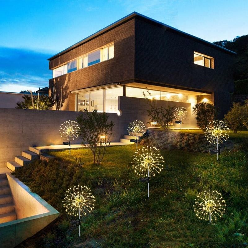 พร้อมส่ง🌟โคมไฟตกแต่ง ไฟต้นไม้ รูปดอกไม้ สวนกันน้ำกลางแจ้ง Dandelion ไฟสนามหญ้าสวนลานตกแต่งคริสต์มาส 2 โหมด กะพริบ - รูปที่ 4