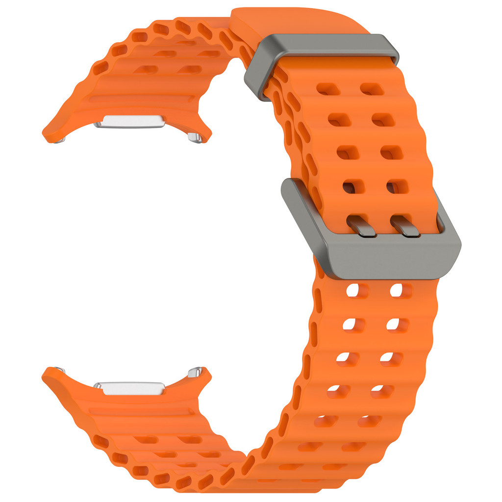 Ocean สายซิลิโคนสําหรับ Samsung Galaxy Watch 7 ultra Strap 47 มม.สร้อยข้อมือกีฬา Galaxy Watch ultra Strap 47 มม.