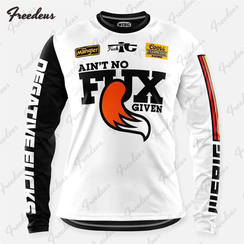 2024 ร้อนขายใหม่ ฉ1 ชุดแข่งคอกลมแขนยาวเสื้อกีฬา Qui แห้งและระบายอากาศรถจักรยานยนต์ชุดขี่ออฟโรด - รูปที่ 7