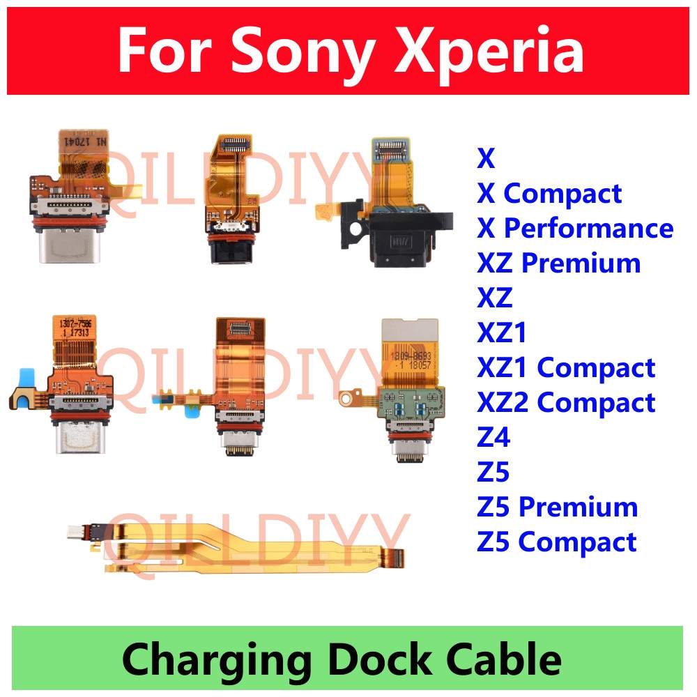 Usb ชาร์จพอร์ต Charger Dock Connector Flex สําหรับ Sony Xperia X XZ XZ1 XZ2 Z4 Z5 Compact Premium อะ