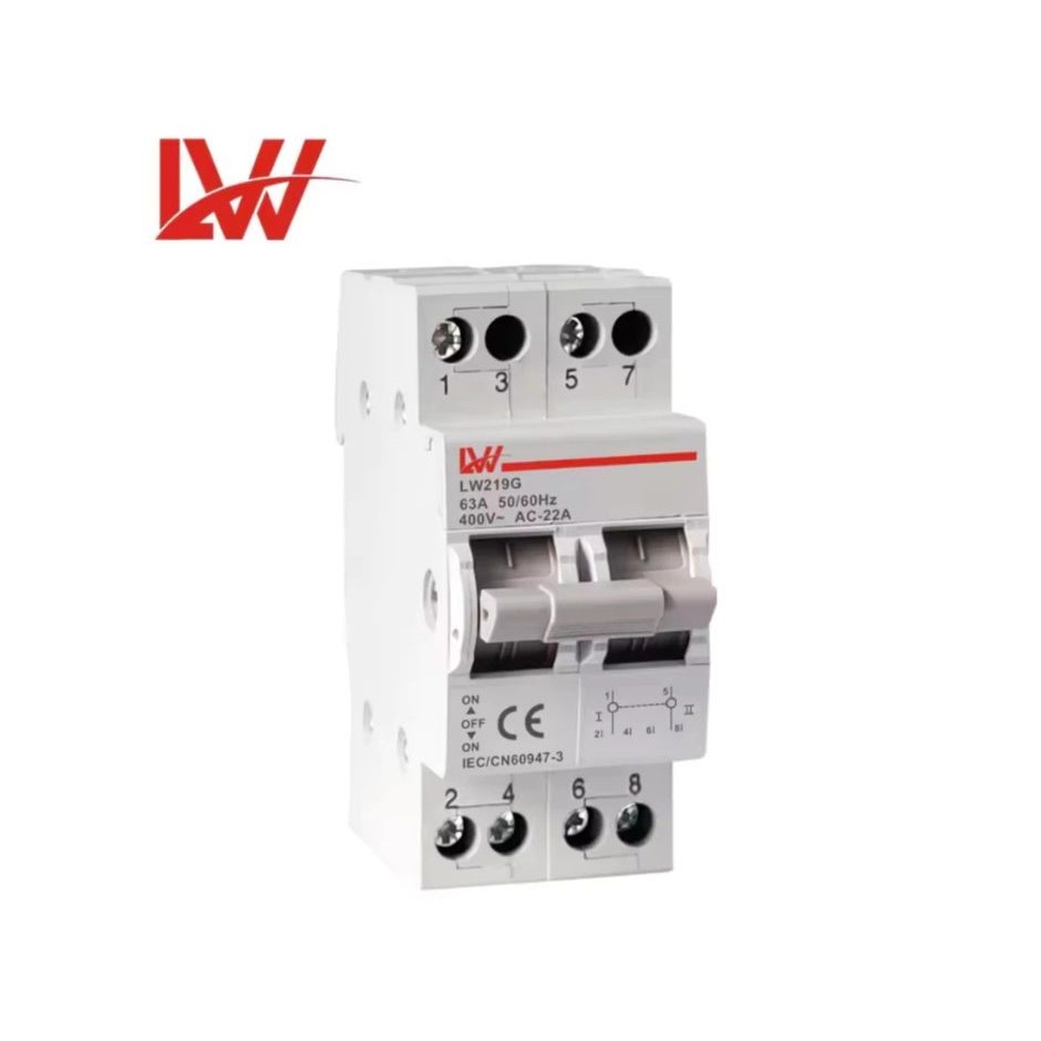 LW MTS Manual Transfer Switch Breaker เบรคเกอร์ควบแหล่งจ่ายไฟ 2แหล่ง