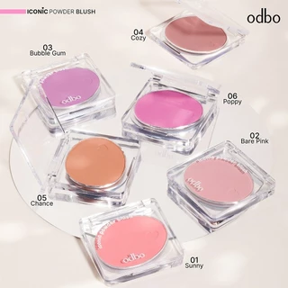 Odbo Iconic Powder Blush od1325 โอดีบีโอ ไอโคนิค พาวเดอร์ บลัช ขนาด 4.2กรัม