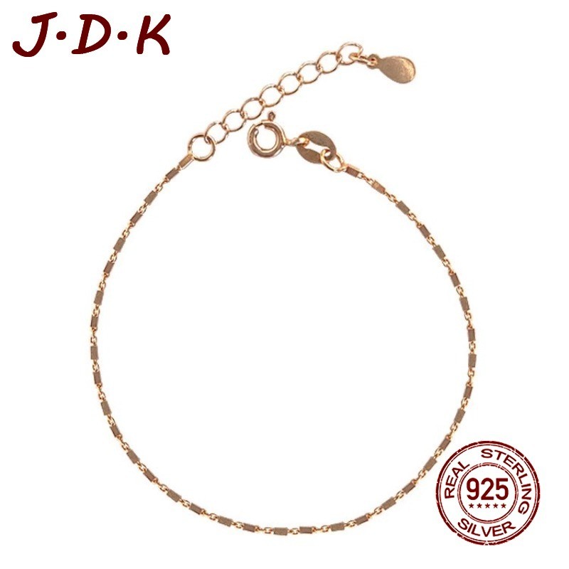 JDK 18k Square Gold Bracelet บุคลิกภาพแฟชั่นสตรียอดนิยม