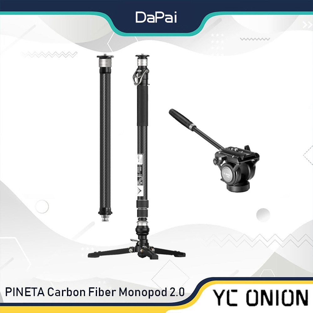 Yc ONION PINETA คาร์บอนไฟเบอร์ monopod 2.0 One-touch extension แบบพกพา quick release กล้องมืออาชีพ m