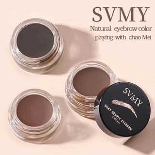 เจลเขียนคิ้วเนื้อครีม เจลคิ้วพร้อมแปรง เจลเขียนคิ้วตลับ เขียนง่าย สีชัดเป็นธรรมชาติ กันน้ำ กันเหงื่อ ติดทน