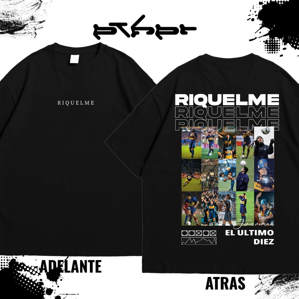 🏆HOT ร้อน RIQUELME V1 Unisex ฟุตบอลดาว Men T-Shirts