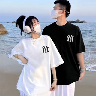 เสื้อยืดคอกลม เสื้อเชิ้ตผู้ชาย ใส่สบาย เสื้อยืดโอเวอร์ไซส์ ไ…