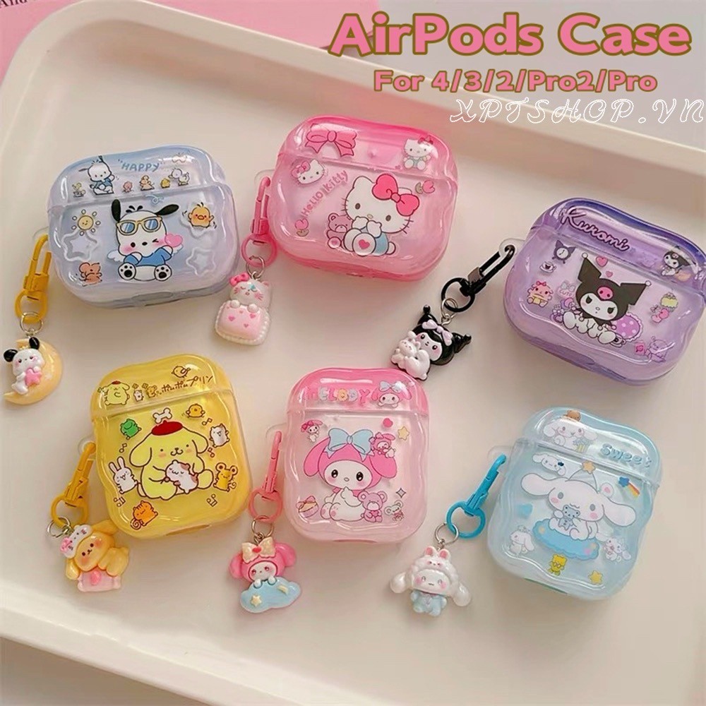 แมวสุนัข Series + จี้ AirPods สําหรับ AirPods 4 AirPods Pro AirPods Pro2 AirPods 3/2/1 รุ่นหูฟังไร้สายบลูทูธปลอก