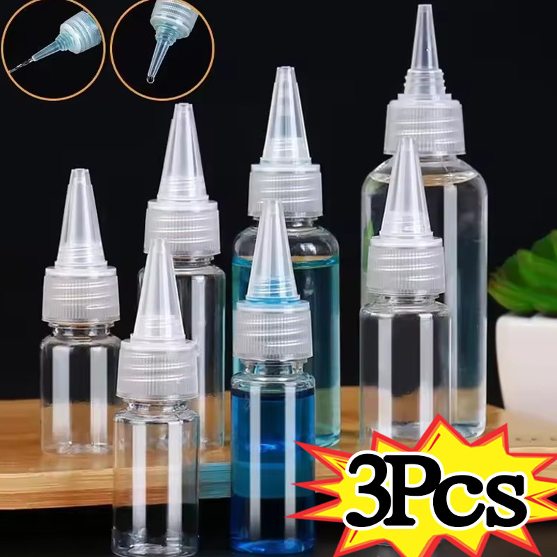 1/3ชิ้นโปร่งใสเข็มปากบีบขวด20-120มล,รีฟิลภาชนะเครื่องสําอางเดินทาง,แบบพกพาป้องกันการรั่วออกแบบที่มีตัวเลือก6ขนาด,พลาสติกย่อยสลาย