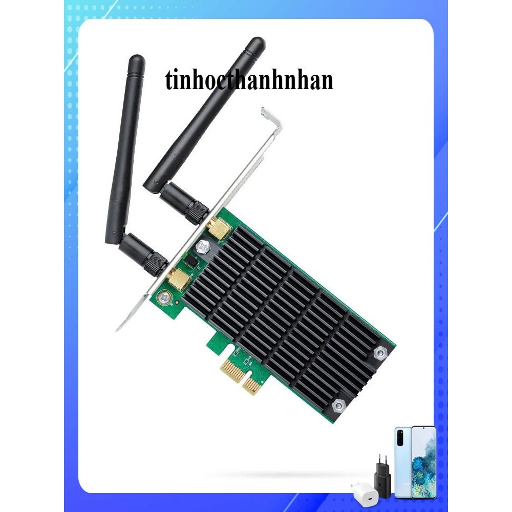TPLink T4E PCI Express Wi-Fi AC1200 การ์ดเครือข่ายไร้สายดูอัลแบนด์
