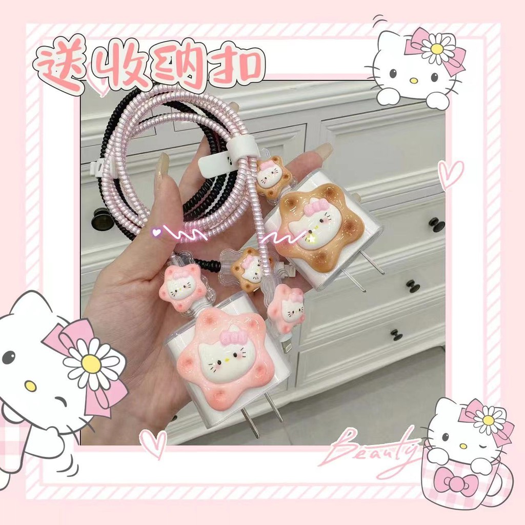 Hello KittyสําหรับXiaomi 67w 90w 120W Charger ProtectorสําหรับXiaomi 11t Pro ChargerสําหรับRedmi not
