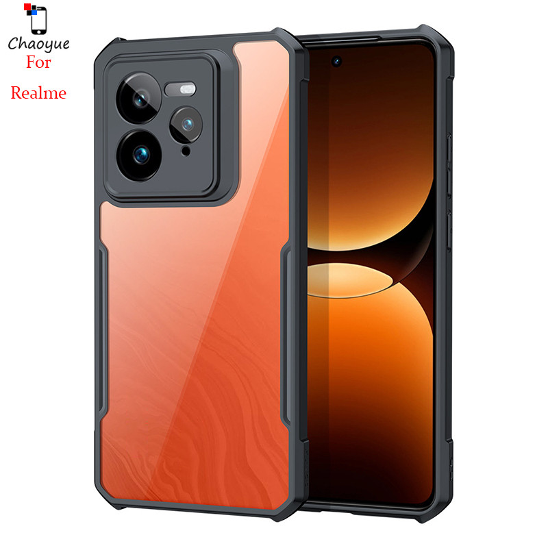อะคริลิคใสหุ้มเกราะป้องกันกรณีโทรศัพท์สำหรับ Realme GT 7 7T C71 Master Neo 6 SE 6T 3 2 P3 Ultra P3x 