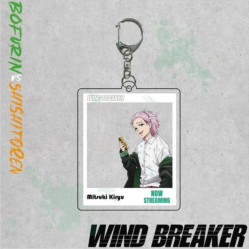 พวงกุญแจอะคริลิคอนิเมะ WIND BREAKER – Sakura Haruka & Hayato Suō พวงกุญแจการ์ดใส | กระเป๋าสะสมเสน่ห์สําหรับแฟนๆ