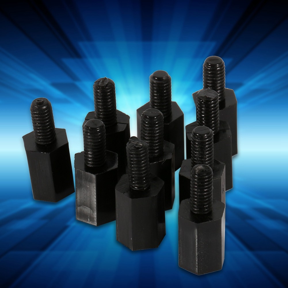 100pcs m2 m3 m4 พลาสติก nylon hex spacer hex head screw nut kit kit kit hex hex hex hex hex spacer