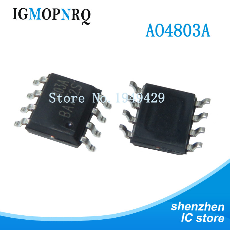 10 ชิ้น/ล็อต AO4803A AO4803 4803 4803A SOP-8 ใหม่