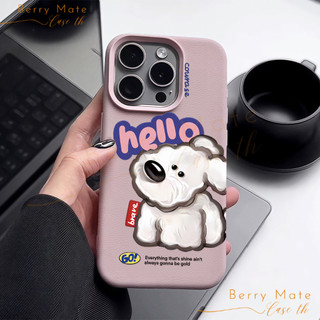 พร้อมส่ง เคสไอโฟน15 ลายลูกสุนัขน่ารัก ใช้ได้กับมือถือ IPhone11 12 13 14 15 16 Pro PROMAX 7/8PLUS X/XR/XS/XSMAX กันกระแทก