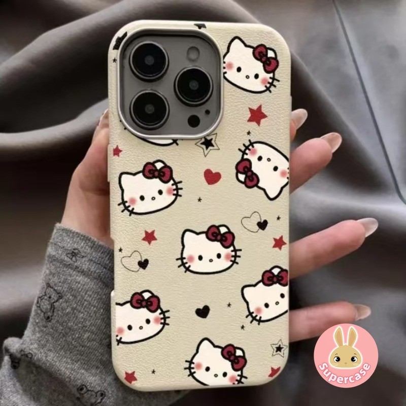 หนัง PU Hello Kitty เคสโทรศัพท์สําหรับ Realme หมายเหตุ 60 50 P1 Pro GT Master Q5i U1 6 5 Pro 6i 6s 5