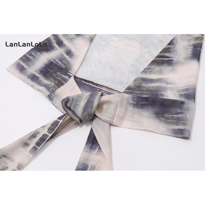 Lanlanlolo เสื้อกล้ามผู้หญิง 2025 พิมพ์ Halter แขนกุดแฟชั่นทุกวัน Casual Slim Fit ทุกการแข่งขัน