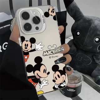 🔥เคสโทรศัพท์แอปเปิ้ล🔥ป้องกันการชนกันป้องกันสกปรก for IPhone17 16 11 12 13 14 15ProMax XS X XR 7 8 Plus มิกกี้เมาส์น่ารัก