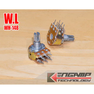 (มีตัวเลือก) [VR] WH-148 B10K B20K B50K B100K ST แกนยาว 15mm ยี่ห้อ W.L วอลุ่มปรับค่าความต้านทาน