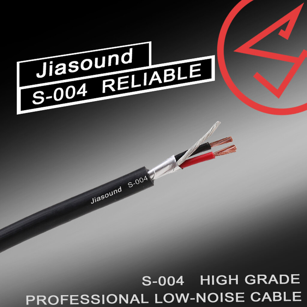 (สินค้ามีตัวเลือก) [WIRE] Jiasound S-004 Professional Low-Noise Audio Cable สายชีนด์สเตอริโอขนาด OD = 4mm