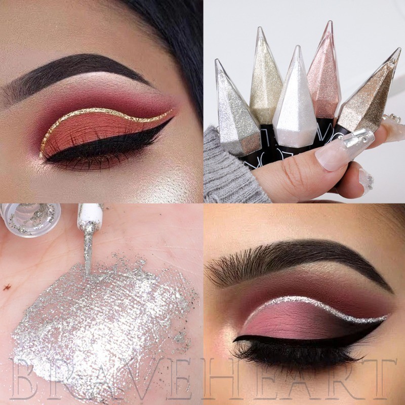 Diamond Shining Liquid Eyeliner โดย LOOKAVE | สูตรติดทนนาน 2.5 กรัม อุดมด้วยกลีเซอรีน & สารต้านอนุมูลอิสระ ปลอดภัยสําหรับดวงตาที่บอบบาง อายุการเก็บรักษา 3 ปี