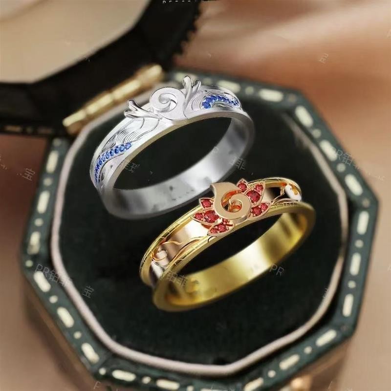 Nezha 2 Impression แหวน Nezha 2 Impression แหวน Ao Bing Nezha Derivative แหวนสองมิติเครื่องประดับคู่