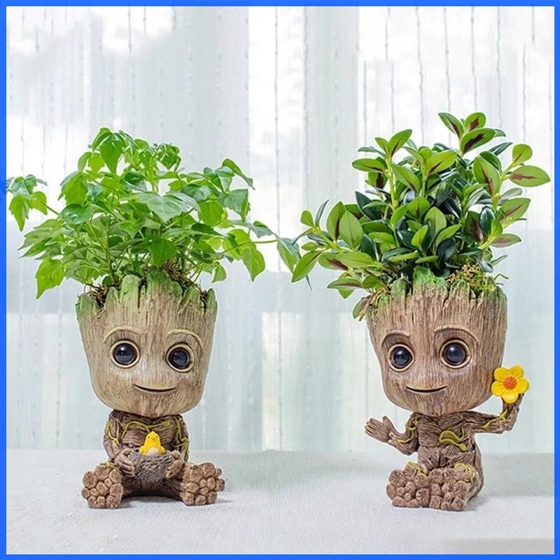 Con Baby Figures ที่ใส่ปากกาดอกไม้ Bird Nest Treant สวนในร่มผู้ถือกระบองเพชร