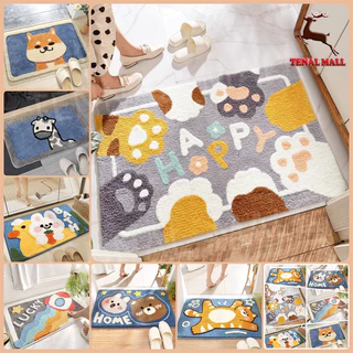 (ขนาด 60X40cm.) พรมเช็ดเท้า พรมเนื้อนุ่ม ผ้าเช็ดเท้า ซับน้ำได้ดี นุ่มสบาย พรมกันลื่น