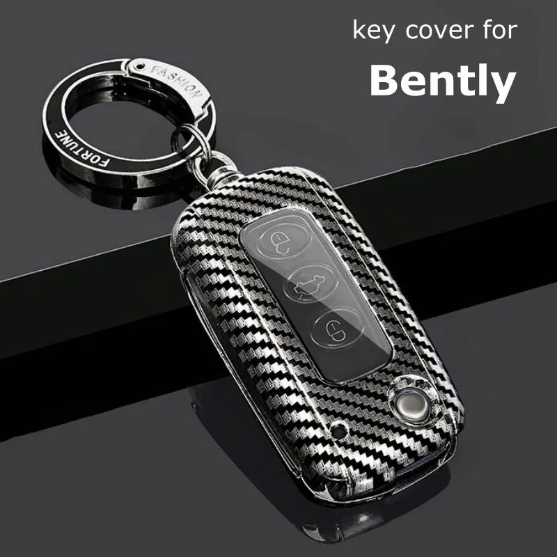 Key Case Cover for Bentley Remote Fob Holder Shell Metal Car Accessories