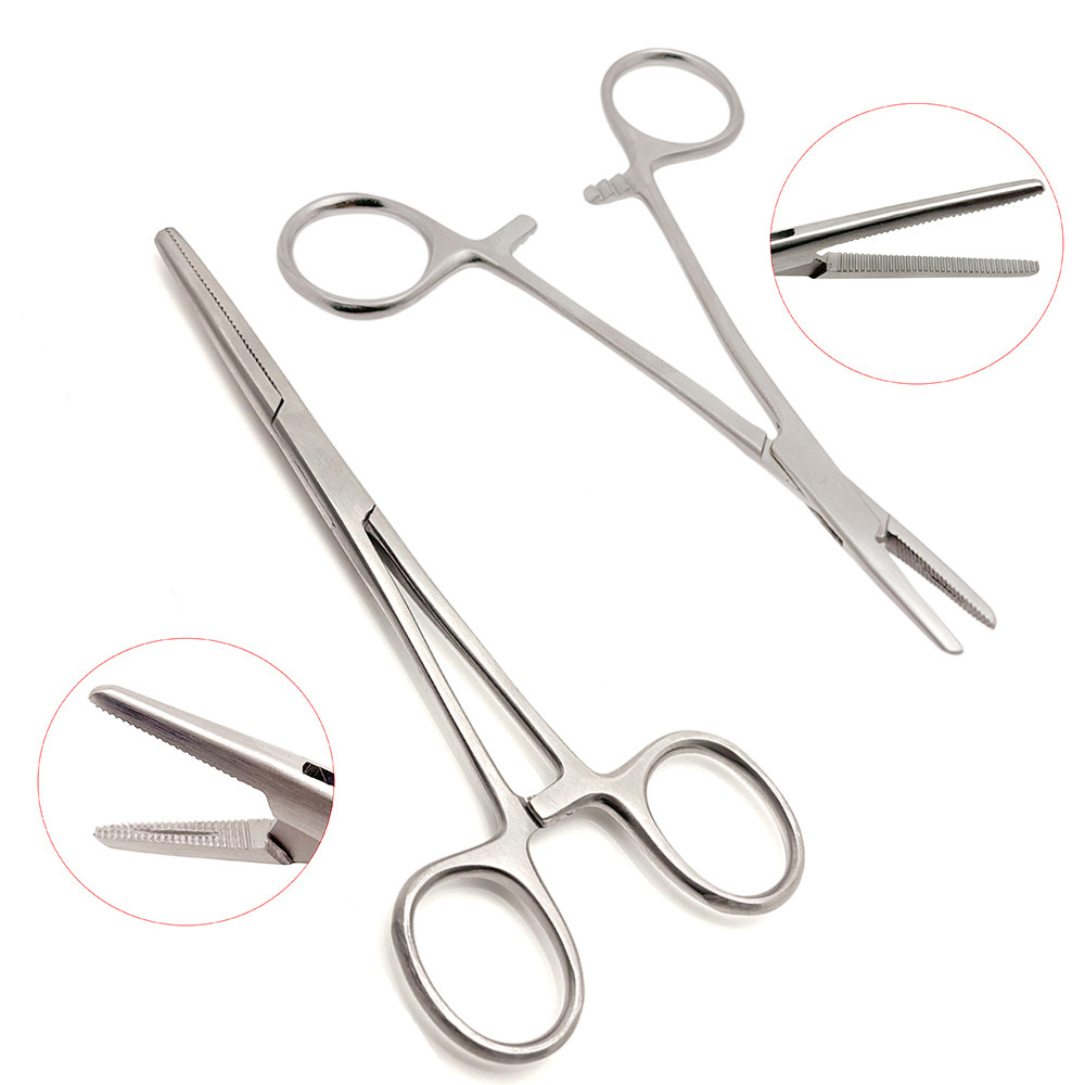 14 ซม.สแตนเลสสตีลเข็มผู้ถือ Hemostatic Clamp Forceps ผ่าตัด Pean Artery Forceps