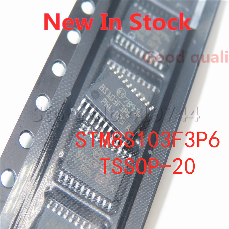 5 ชิ้น/ล็อต 100% คุณภาพ STM8S103F3P6 STM8S103 8S103F3P6 SMD TSSOP-20 microcontroller 8-bit ในสต็อกให