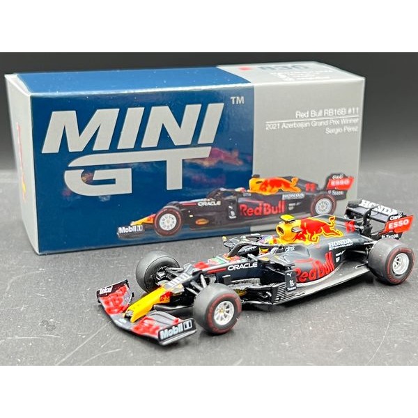 MINIGT Red Bull RB16B #11 Sergio Pérez 2021 Azerbaijan Grand Prix Winner