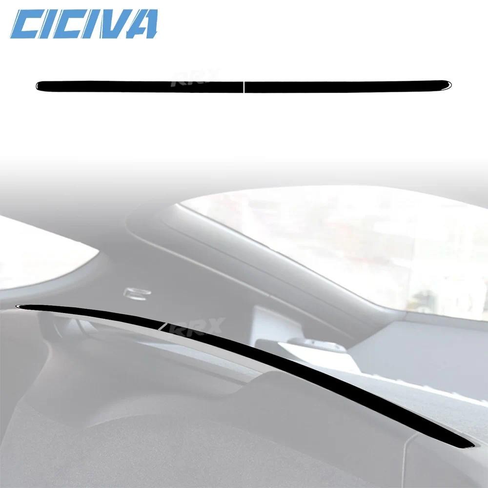 PORSCHE สําหรับปอร์เช่ บ็อกซ์สเตอร์ เคย์แมน 718 982 2016-2022เปียโนสีดําที่นั่งด้านหลังแผงตกแต่งแถบร