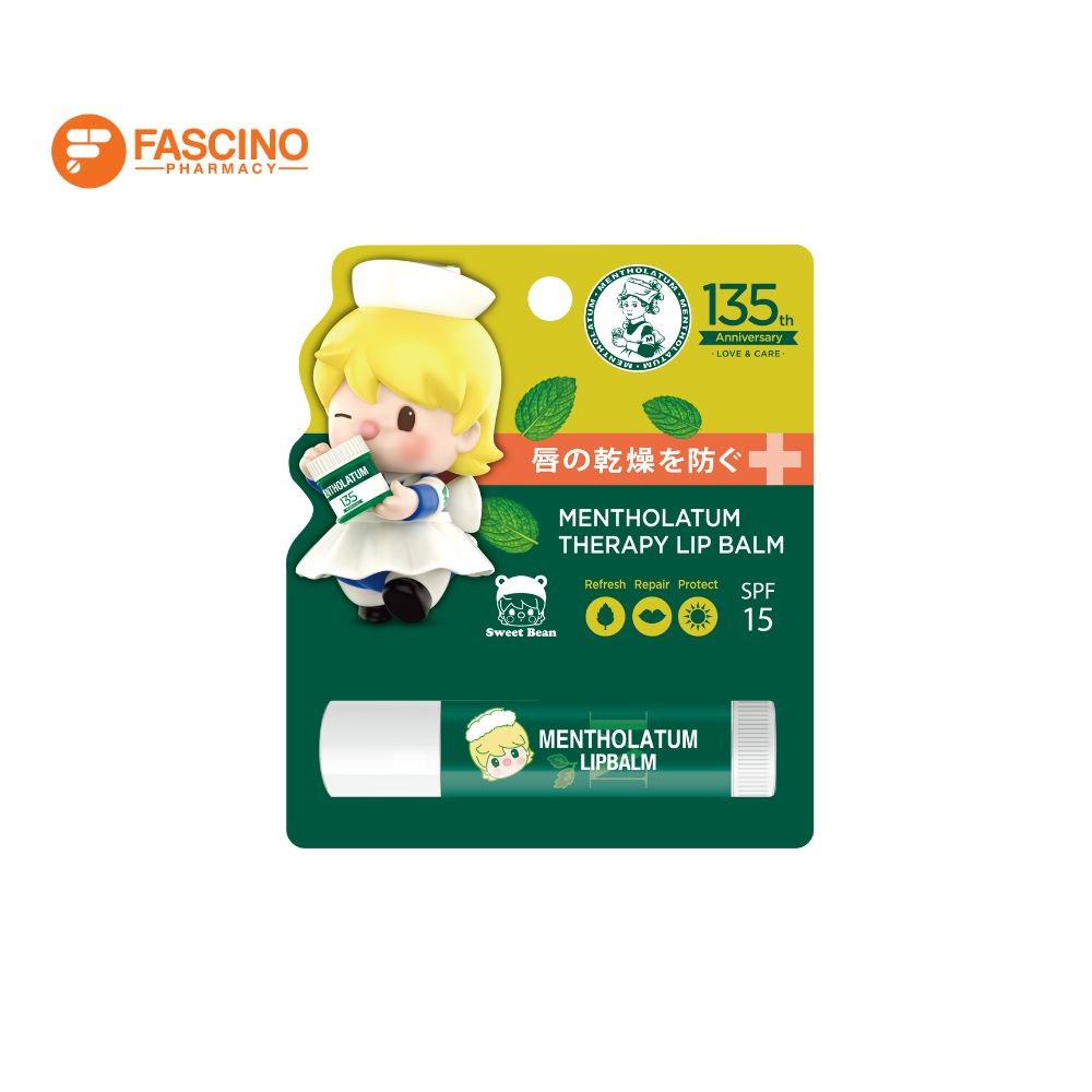 Mentholatum Therapy Lip Balm SPF15 ลิปบาล์มบำรุงริมฝีปากผสมสารป้องกันแสงแดด (3.5g.)