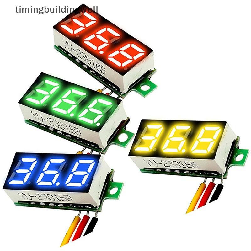 Twth 0.28 นิ้วโวลต์มิเตอร์แบบดิจิตอล DC 0-100V เครื่องทดสอบแรงดันไฟฟ้า Mini DC โวลต์มิเตอร์เครื่องตรวจจับ QDD