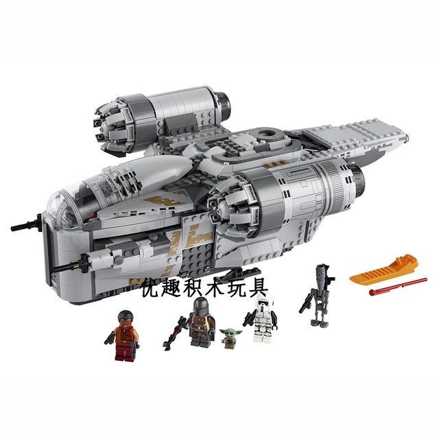 ราคาถูกในประเทศ Star Wars 75292 Heavy Razor Crown Spaceship Minifigure Boy ประกอบของเล่นบล็อกตัวต่อ 