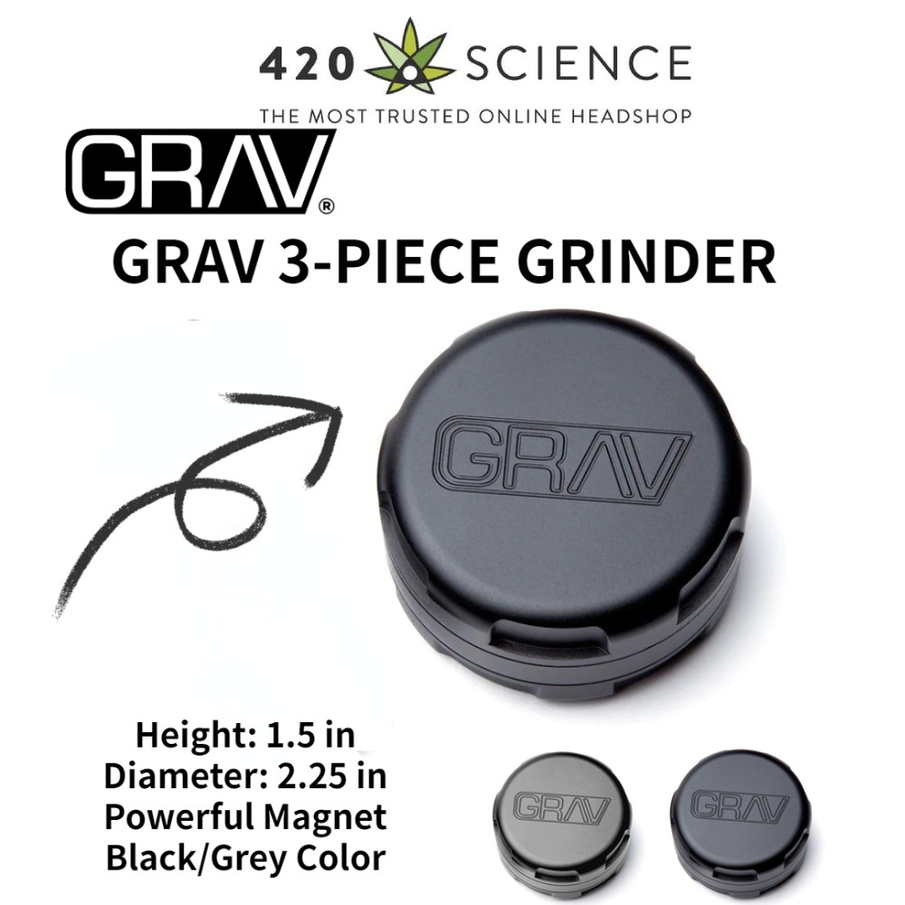 GRAV Labs Metal Grinder 56 มม. 3 ชิ้น เครื่องบดสมุนไพร ที่บดสมุนไพร
