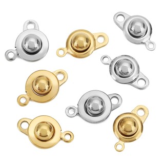 สแตนเลสหัวเข็มขัด Snap หมุนหัวเข็มขัดสร้อยคอสร้อยข้อมือการเช…