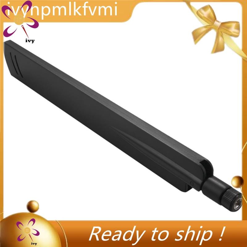 [Ivym] 18 Dbi 2.4Ghz Wifi Antenna Amplifier Wlan Router Connector Booster,สีดํา